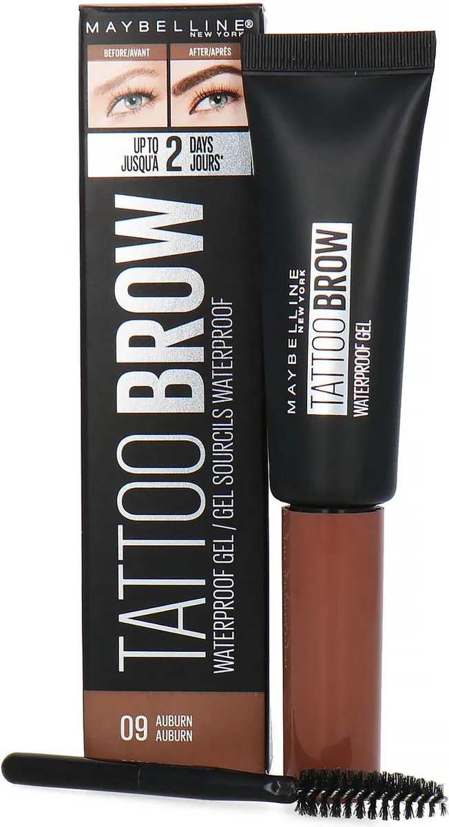 Maybelline Tattoo Brow Waterproof Wenkbrauwgel 09 Auburn