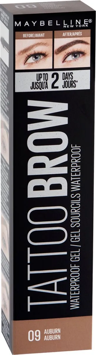 Maybelline Tattoo Brow Waterproof Wenkbrauwgel 09 Auburn