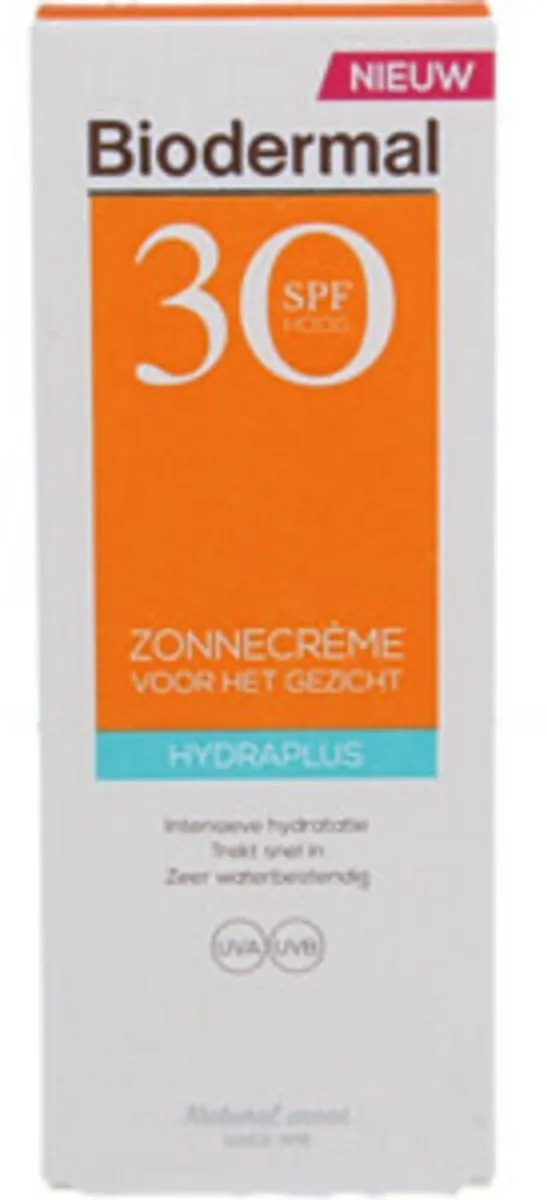 Biodermal Gezicht Zonnecrème Hydraplus SPF 30