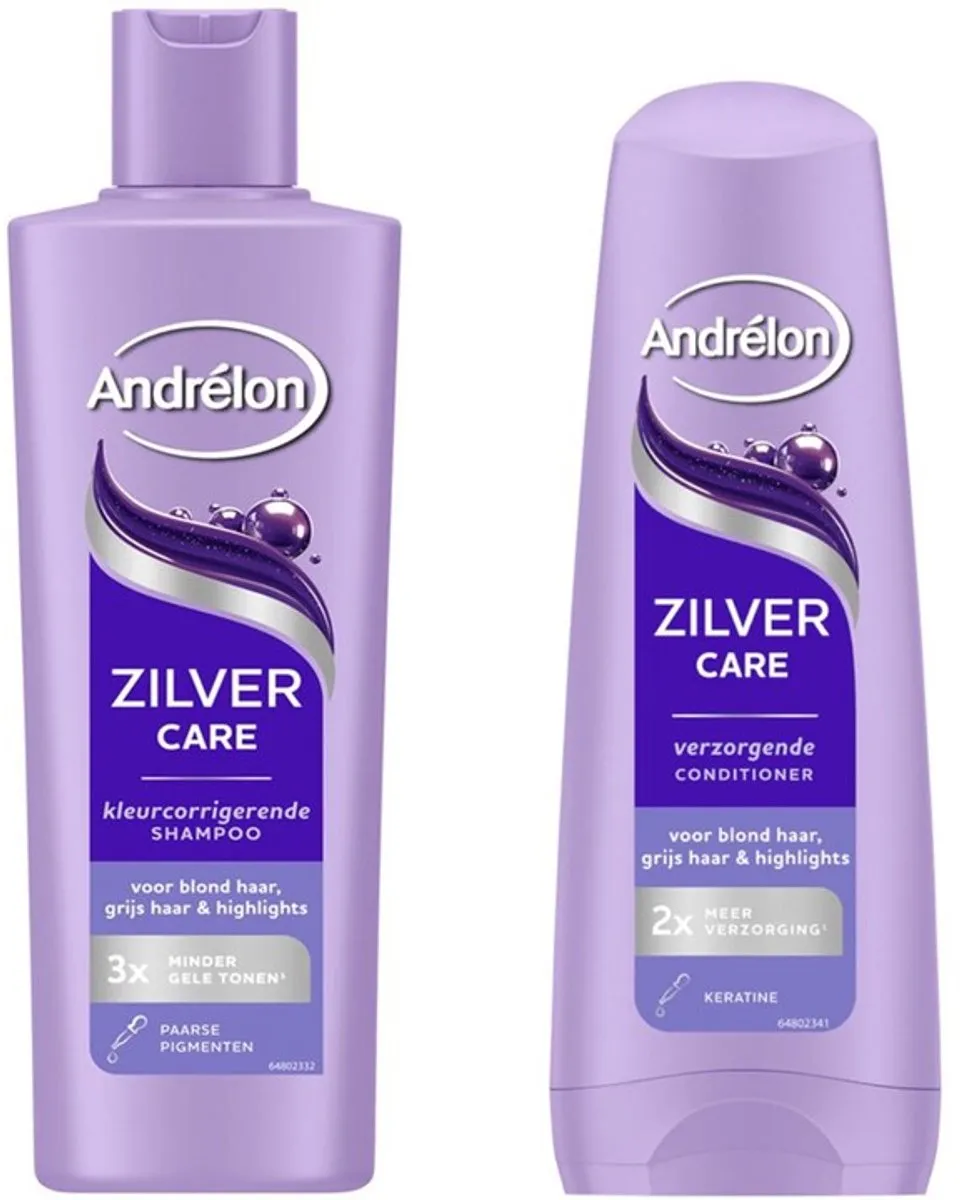 Andrélon Zilvercare Shampoo & Conditioner 2x250ml