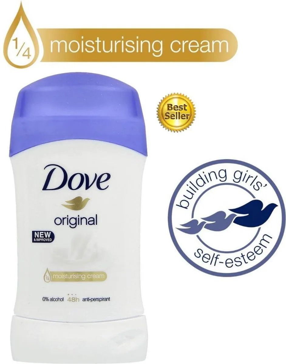 Dove Original Deodorant Stick 3-Pack - 120ml