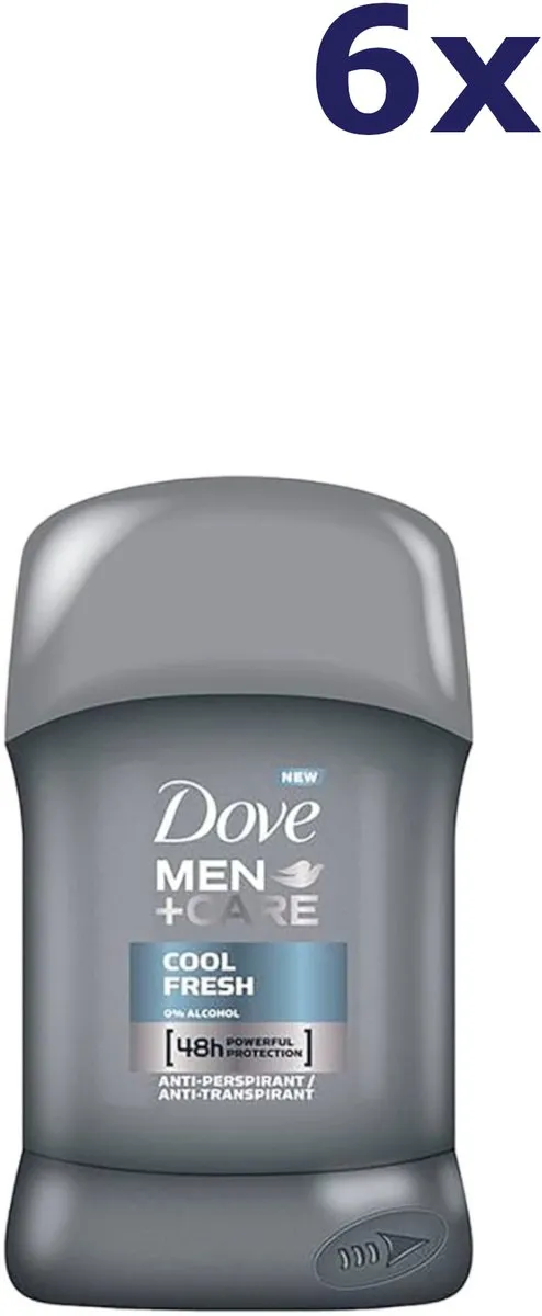 Dove Men+Care Cool Fresh Deo Stick - 6x50ml