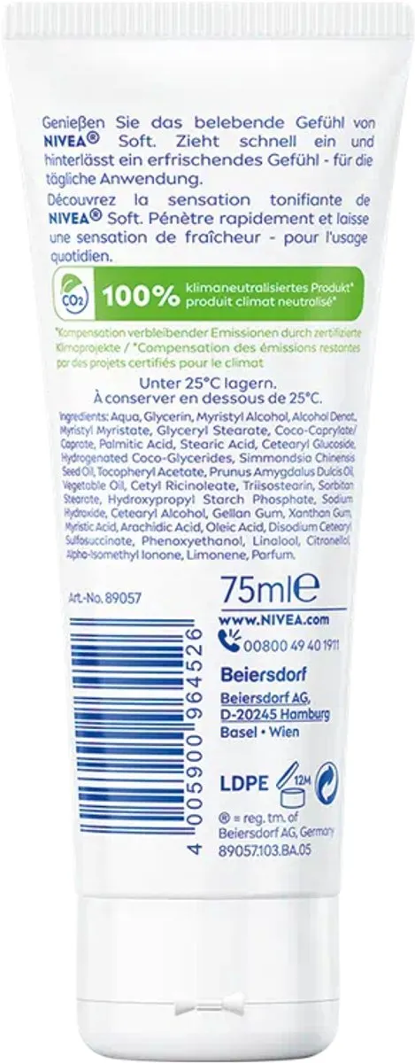 NIVEA Soft Crème Tube 75ml