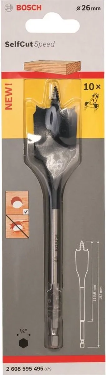 Bosch Speedborenset Self Cut Speed Hout