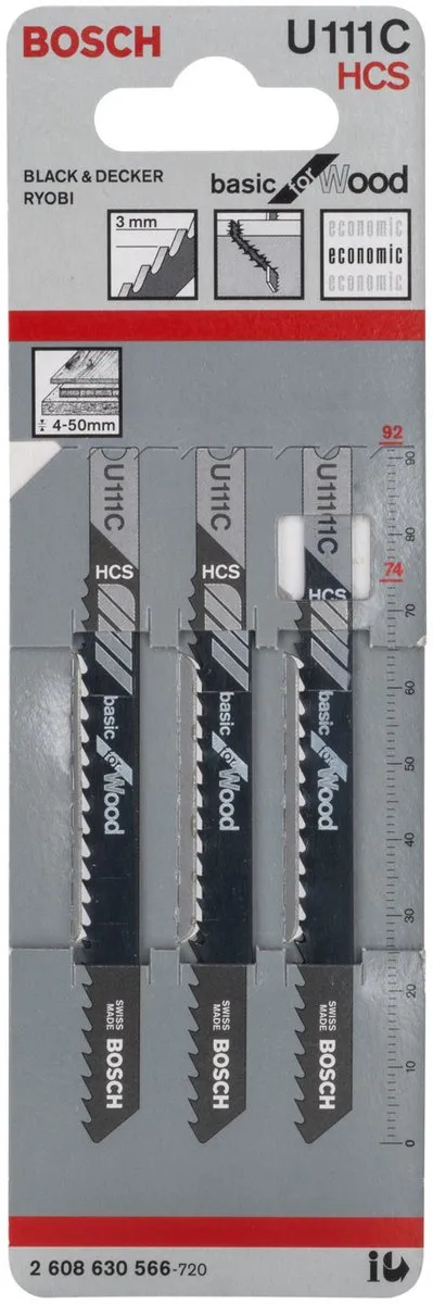Bosch Decoupeerzaagblad U 111 C Basic Hout - 1 Stuk