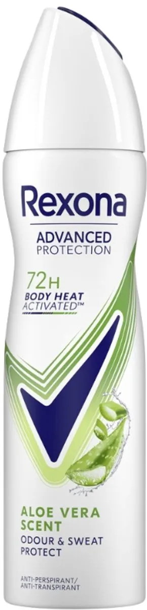 Rexona Deodorant Spray Advanced Protection Aloë Vera 150 ml - Bulkverpakking - 25 stuks