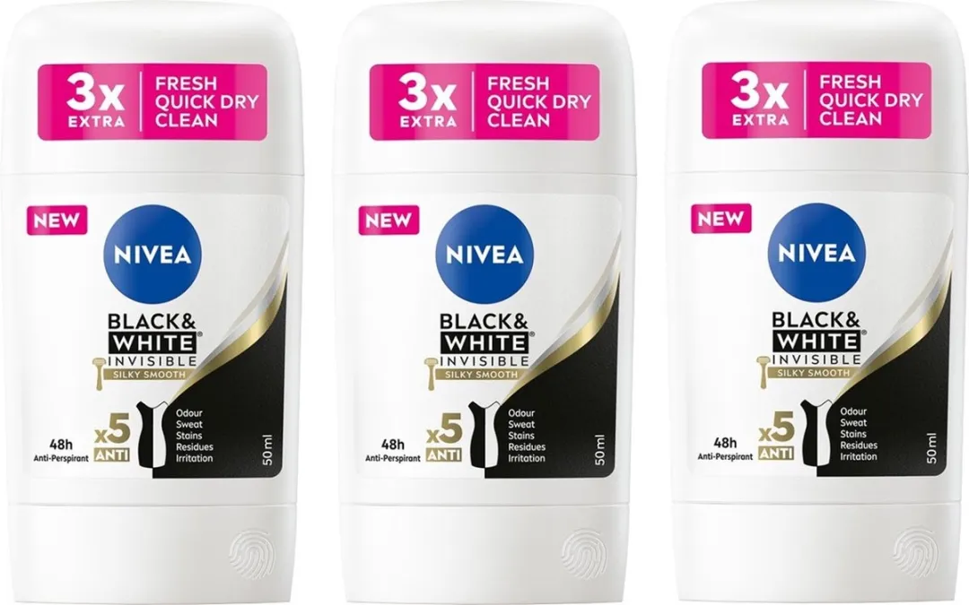 NIVEA Deo Stick Black & White Silky Smooth