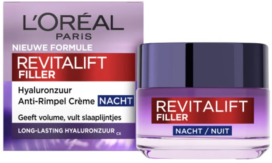 L'Oréal Paris Revitalift Filler Nachtcrème Hyaluronzuur 50ml