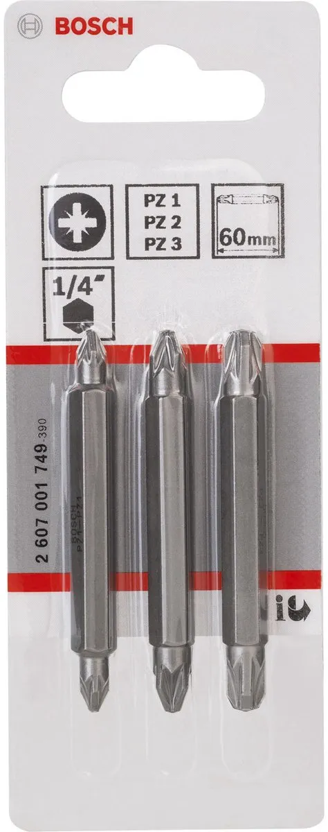 Bosch DUBBELBITSETXH-TORS/PZ1-3 - 3-delige set