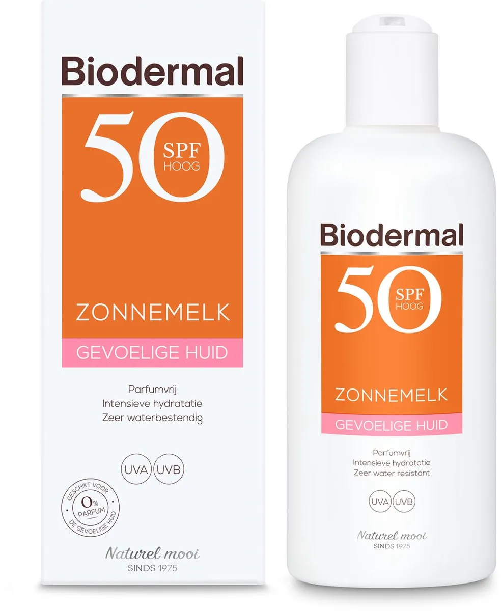 Biodermal Zonnemelk Gevoelige Huid SPF50+ 200ml