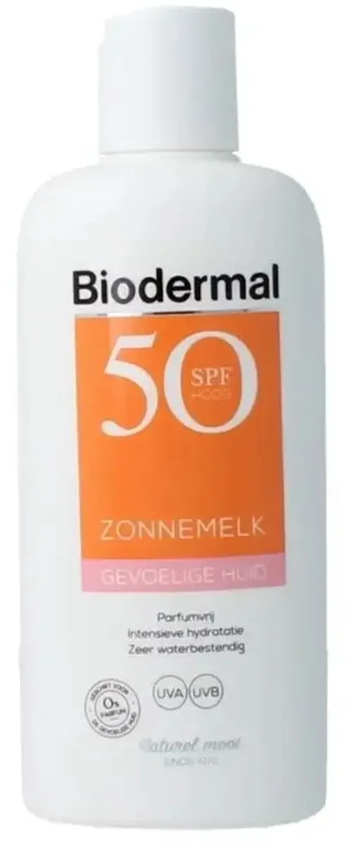 Biodermal Zonnemelk Gevoelige Huid SPF50+ 200ml