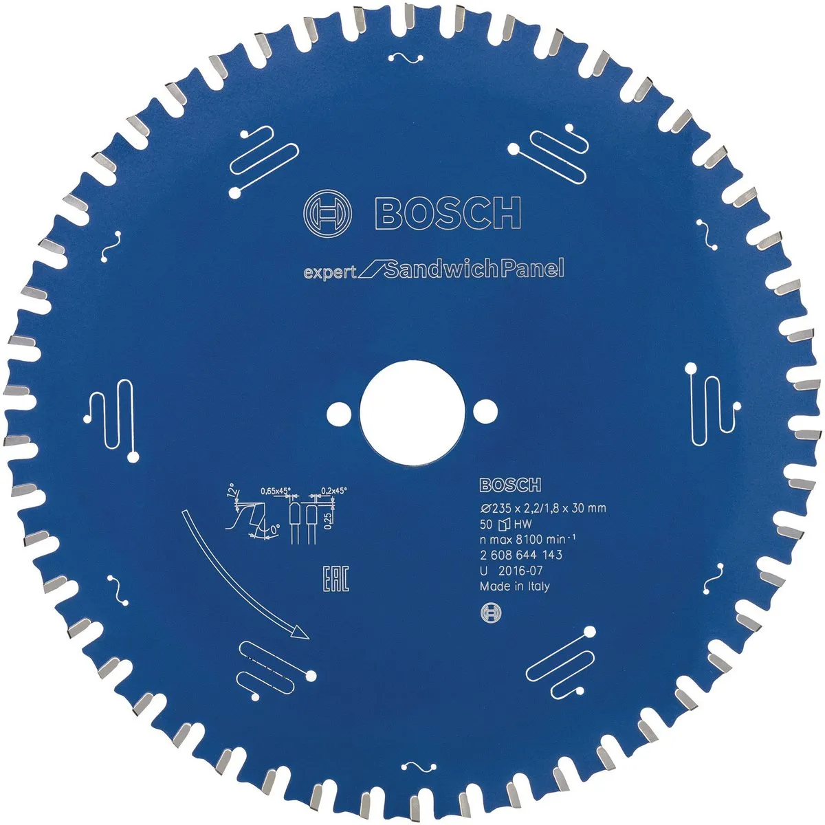 Bosch CIRKZB EXPERT SNDWPANL235X30X2.2/1.8X50 Zaagblad