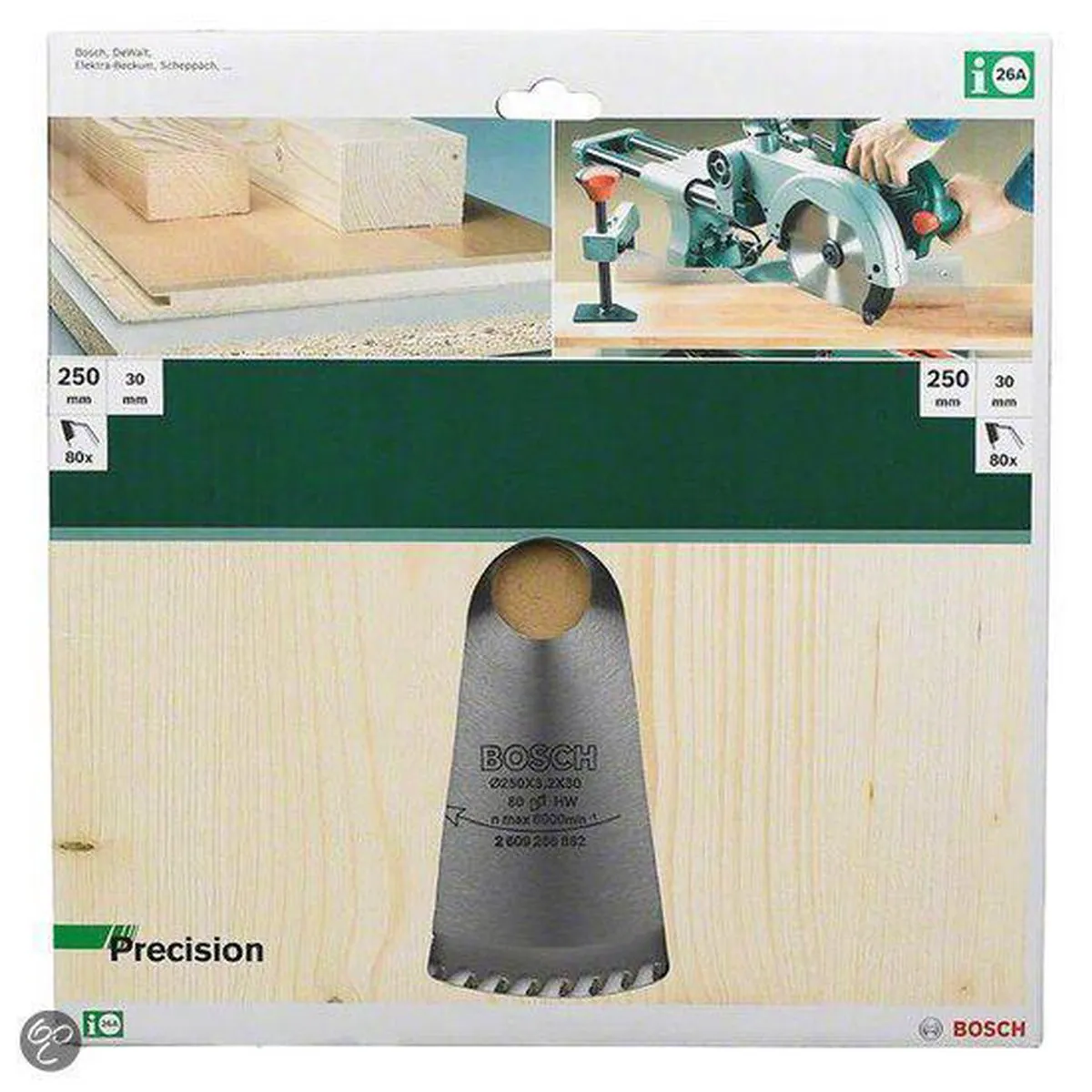 Bosch Professional Precision Cirkelzaagblad 250mm - 80 Tanden