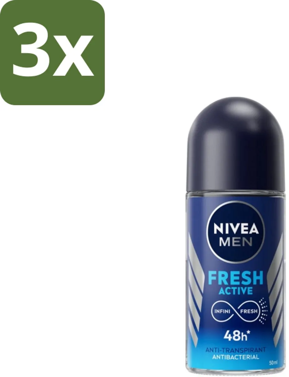 NIVEA Men Fresh Active Deodorant Roller 50ml