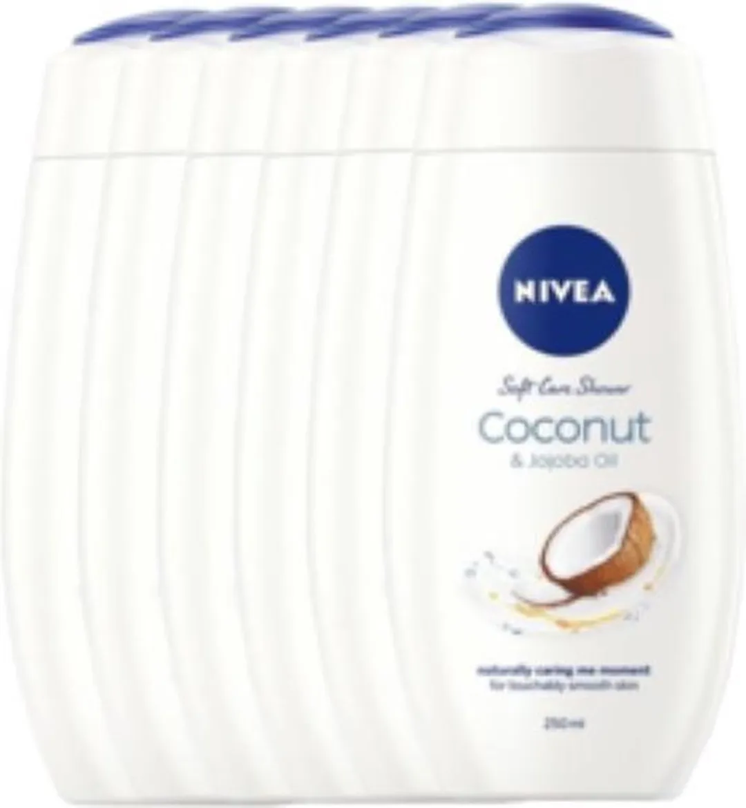 NIVEA Caring Shower Cream Coconut & Jojoba Oil - 6x250ml