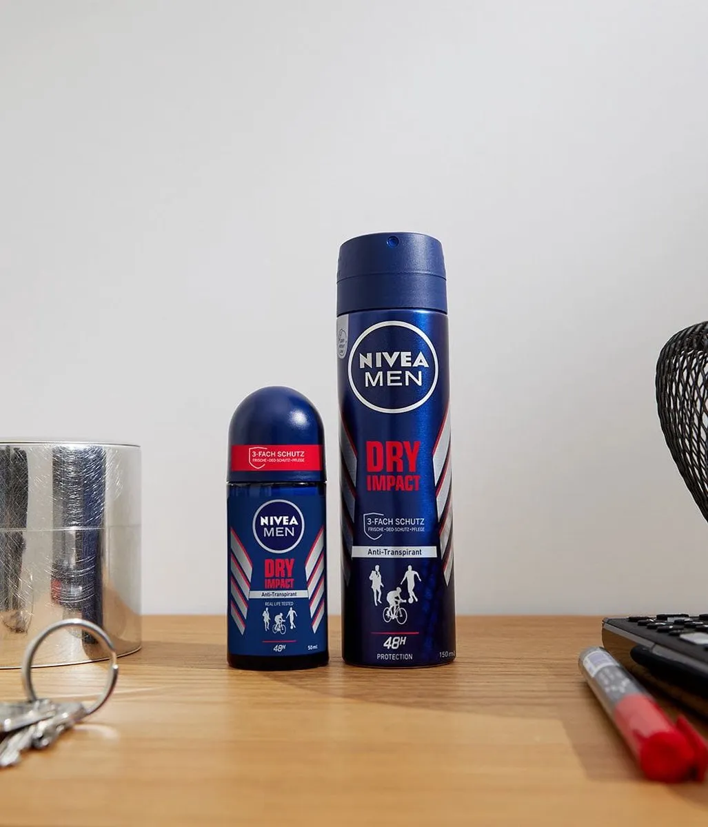 NIVEA Men Dry Impact Deodorant Roller 50ml