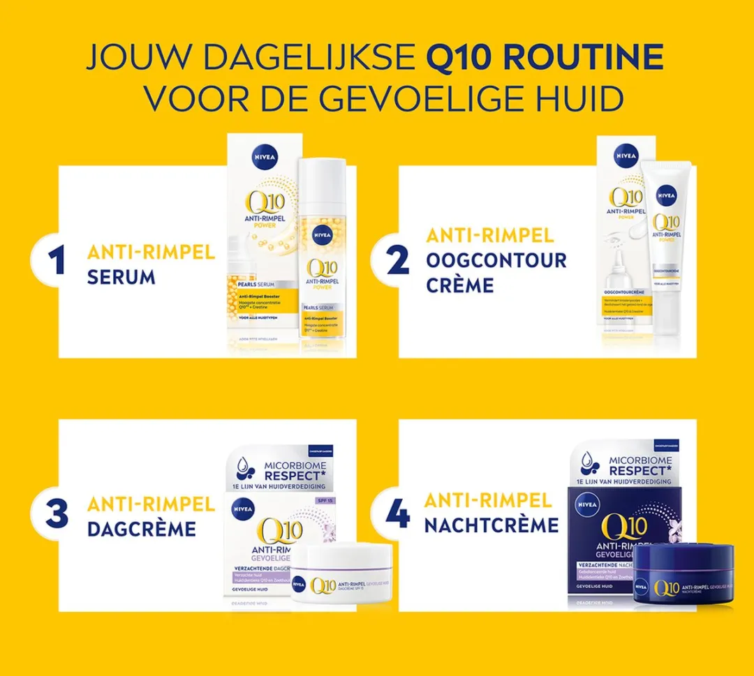 NIVEA Q10 Power Nachtcrème Gezicht 50ml - Gevoelige Huid