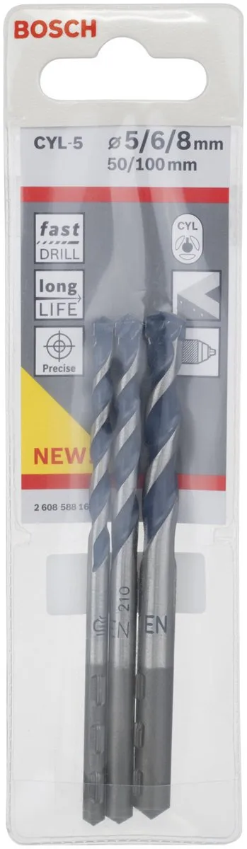 Bosch 3D Robust Line CYL-5 Betonboor Set - 3 Stuks