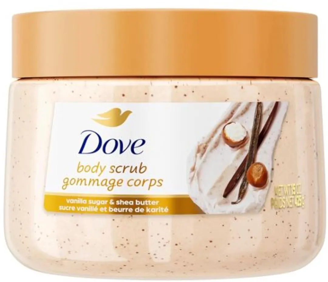 Dove Body Scrub Vanilla Sugar & Shea Butter 444ml