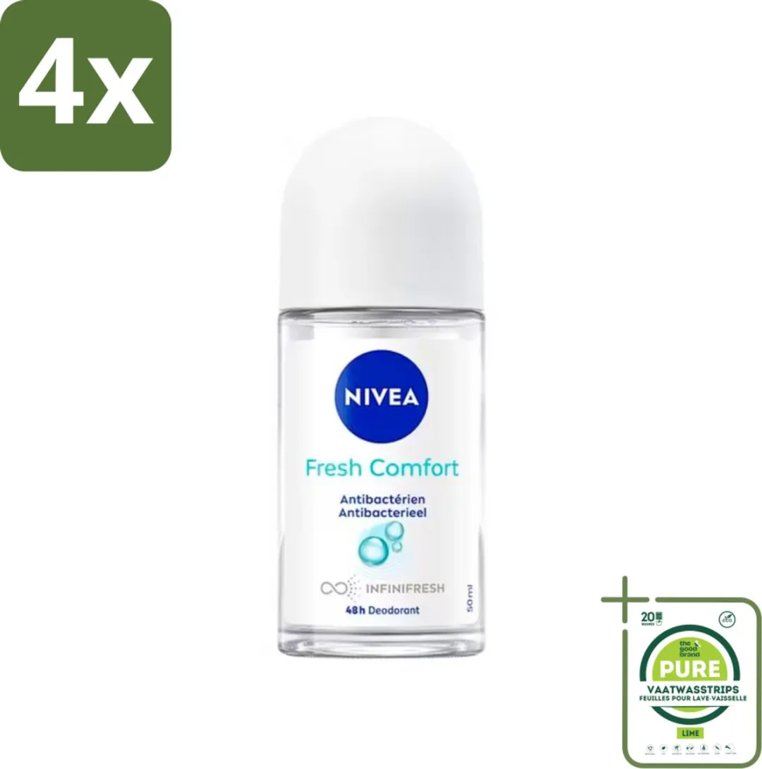 NIVEA Deodorant Roller Frisse Comfort Antibacterieel 200ml