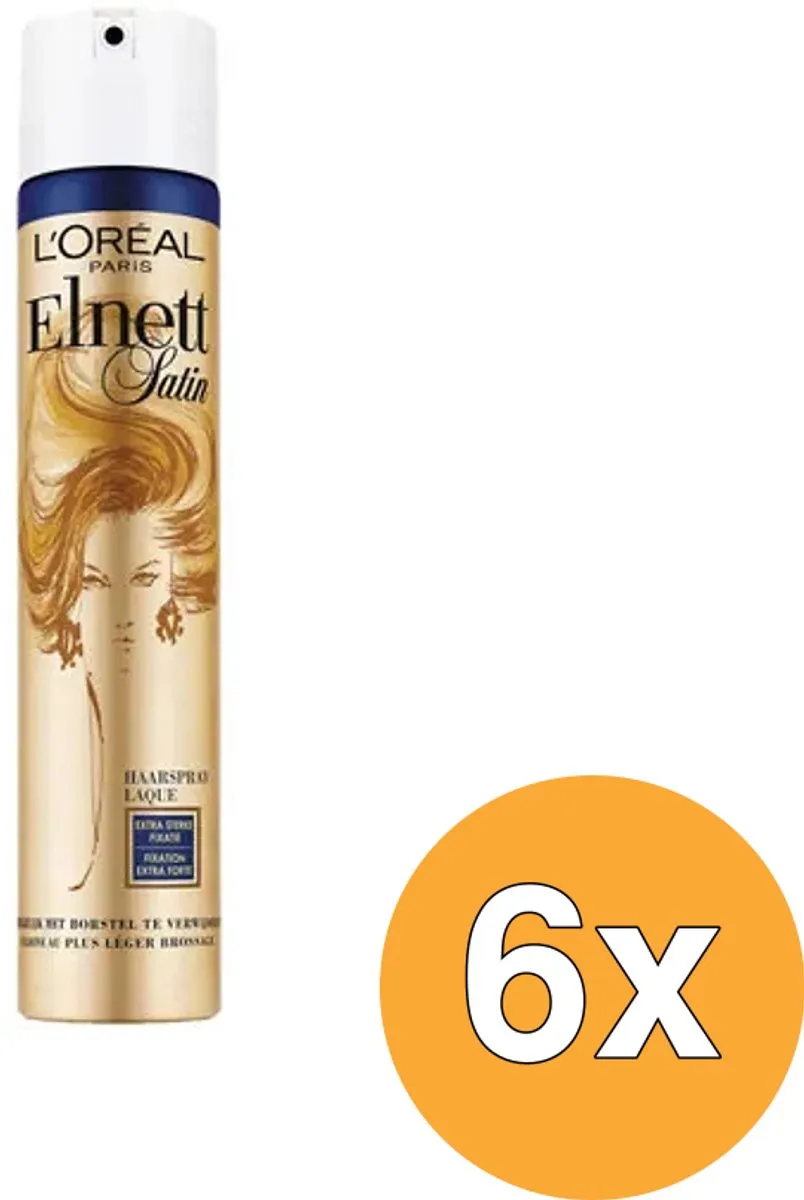L'Oréal Paris Elnett Satin Haarlak - 6x200ml - afbeelding 2 van 2
