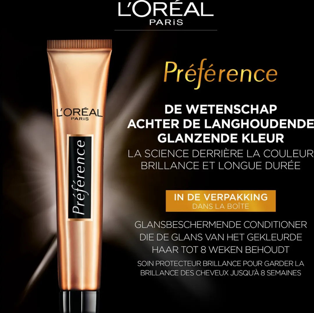 L'Oréal Paris Préférence Haarkleuring 7.40 Koperblond 996ml