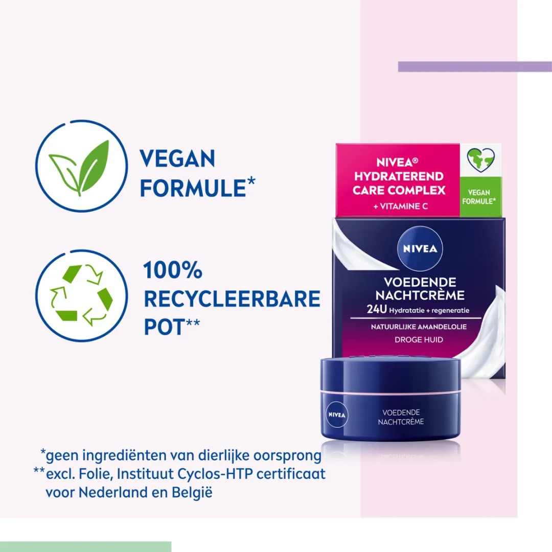 NIVEA Essentials Nachtcrème +24H 50ml