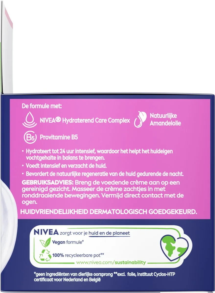 NIVEA Essentials Nachtcrème +24H 50ml