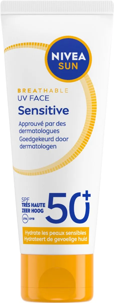 NIVEA SUN UV Face Sensitive SPF50+ Zonnebrand 40ml - afbeelding 6 van 6