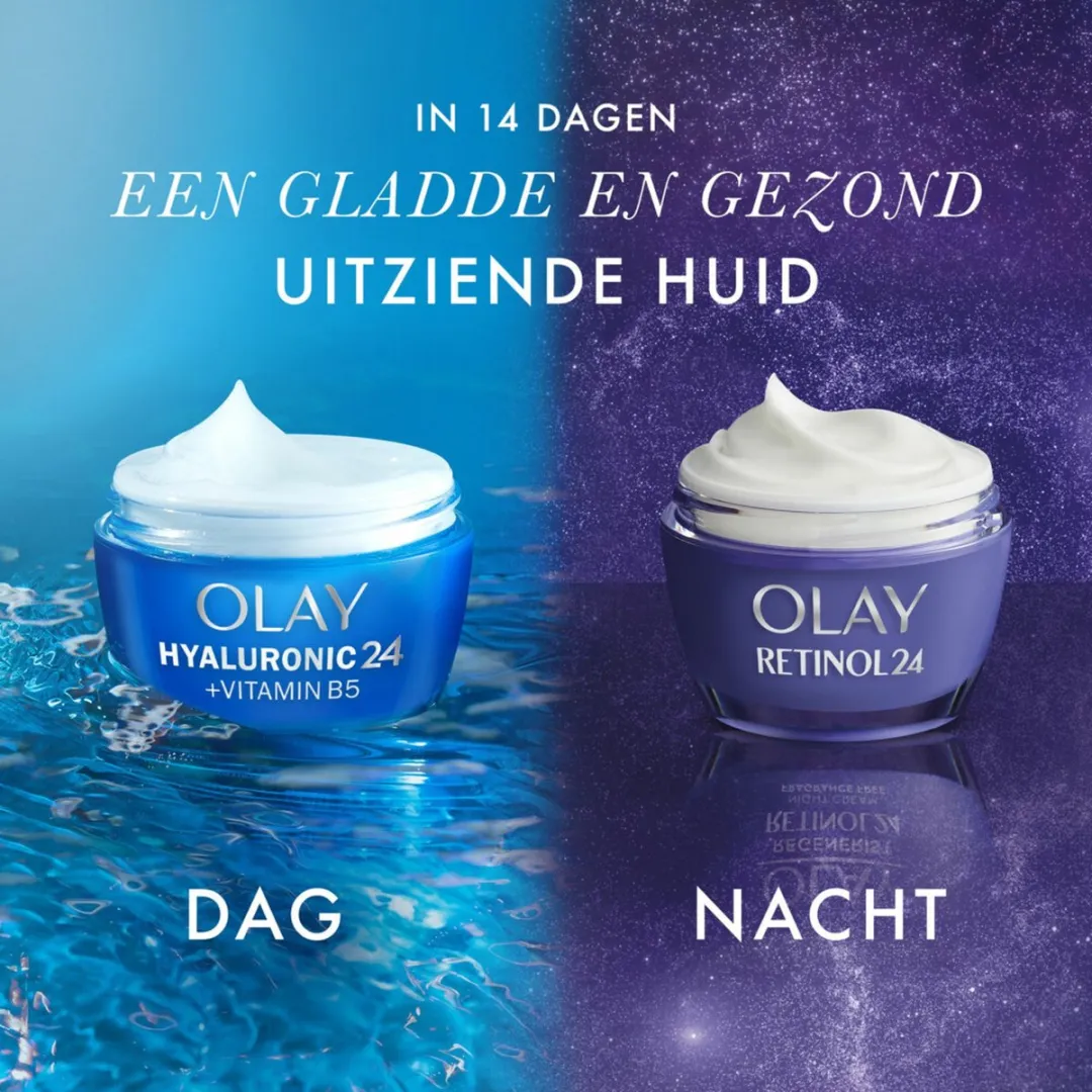 Olay Hydraterende Dagcrème Hyaluronic 24+ 50ml