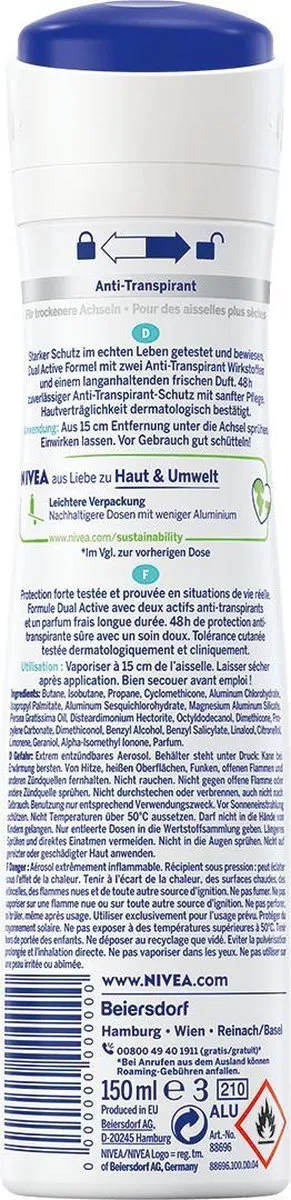 NIVEA Dry Fresh Anti-Transpirant Spray 150ml