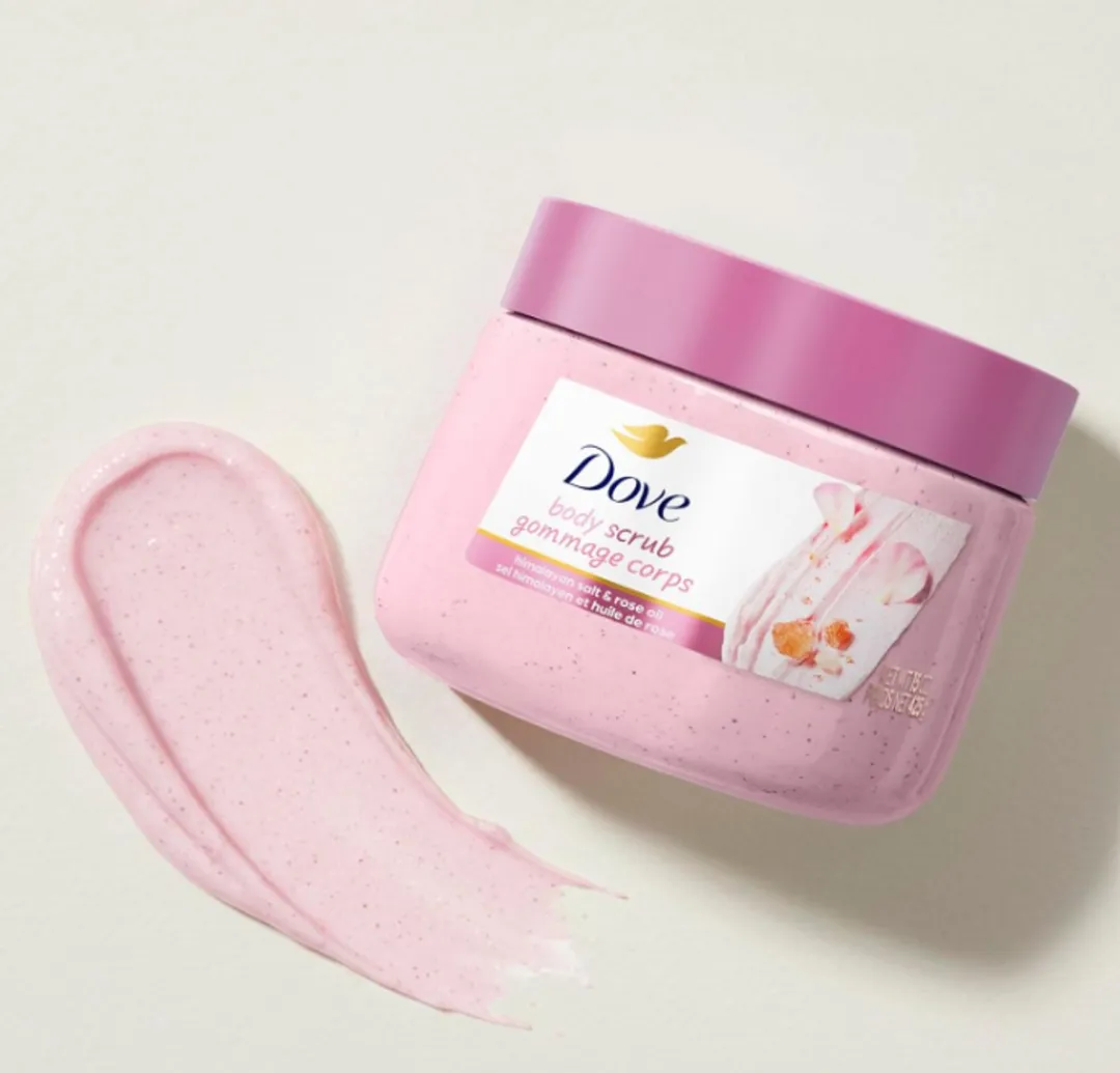 Dove Himalayan Salt & Rose Oil Body Scrub 444ml