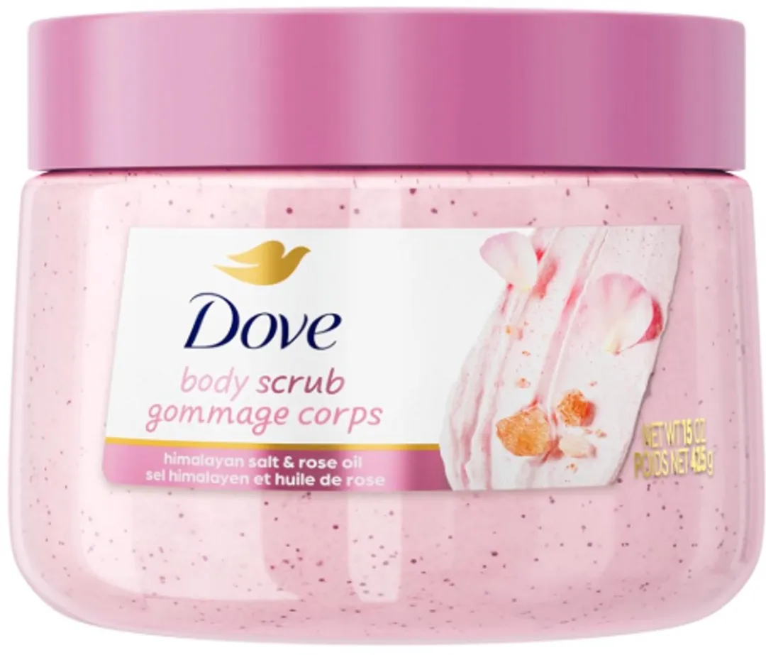 Dove Himalayan Salt & Rose Oil Body Scrub 444ml