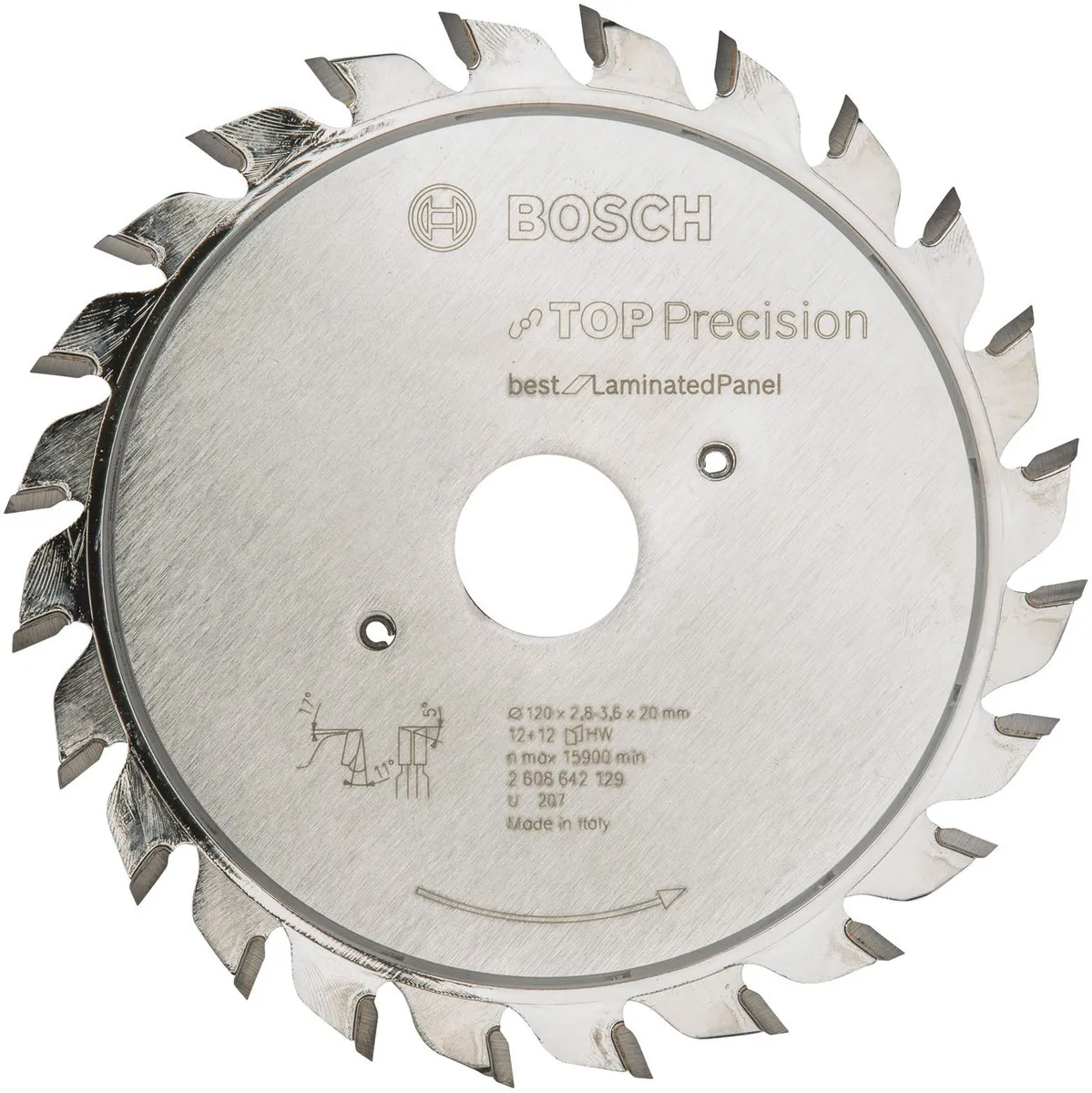Bosch Professional Cirkelzaagblad Top Precision Laminated Panel 120x20x2,8-3,6mm