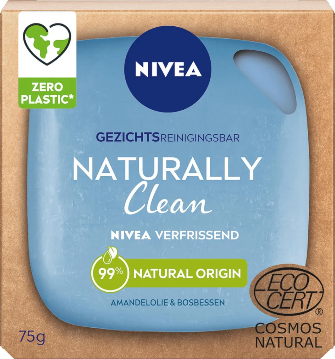 NIVEA Naturally Clean Gezichtsreinigingszeep 75g