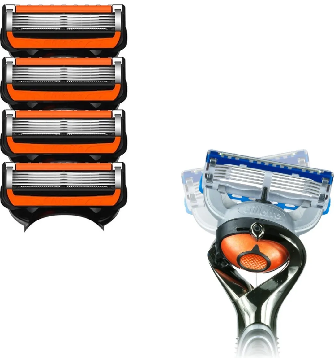 Gillette Fusion ProGlide Power Scheermesjes 4 Stuks - 5 Bladen