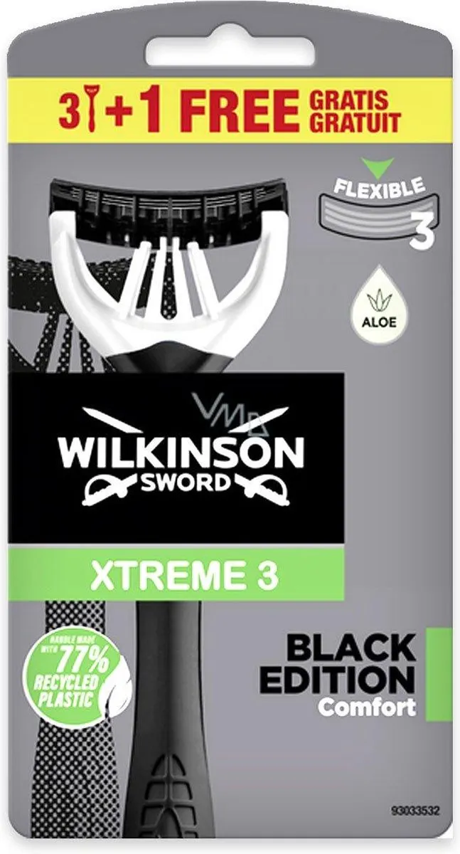 Wilkinson Sword Xtreme3 Black Edition 3+1 Scheermesjes