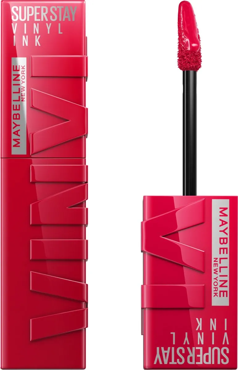 Maybelline SuperStay Vinyl Ink Lipstick 50 Wicked - Rood - 4,2 ml