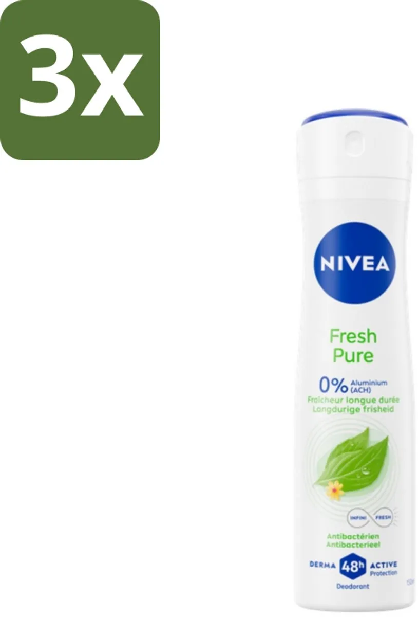 NIVEA Fresh Pure Deodorant Spray 450ml