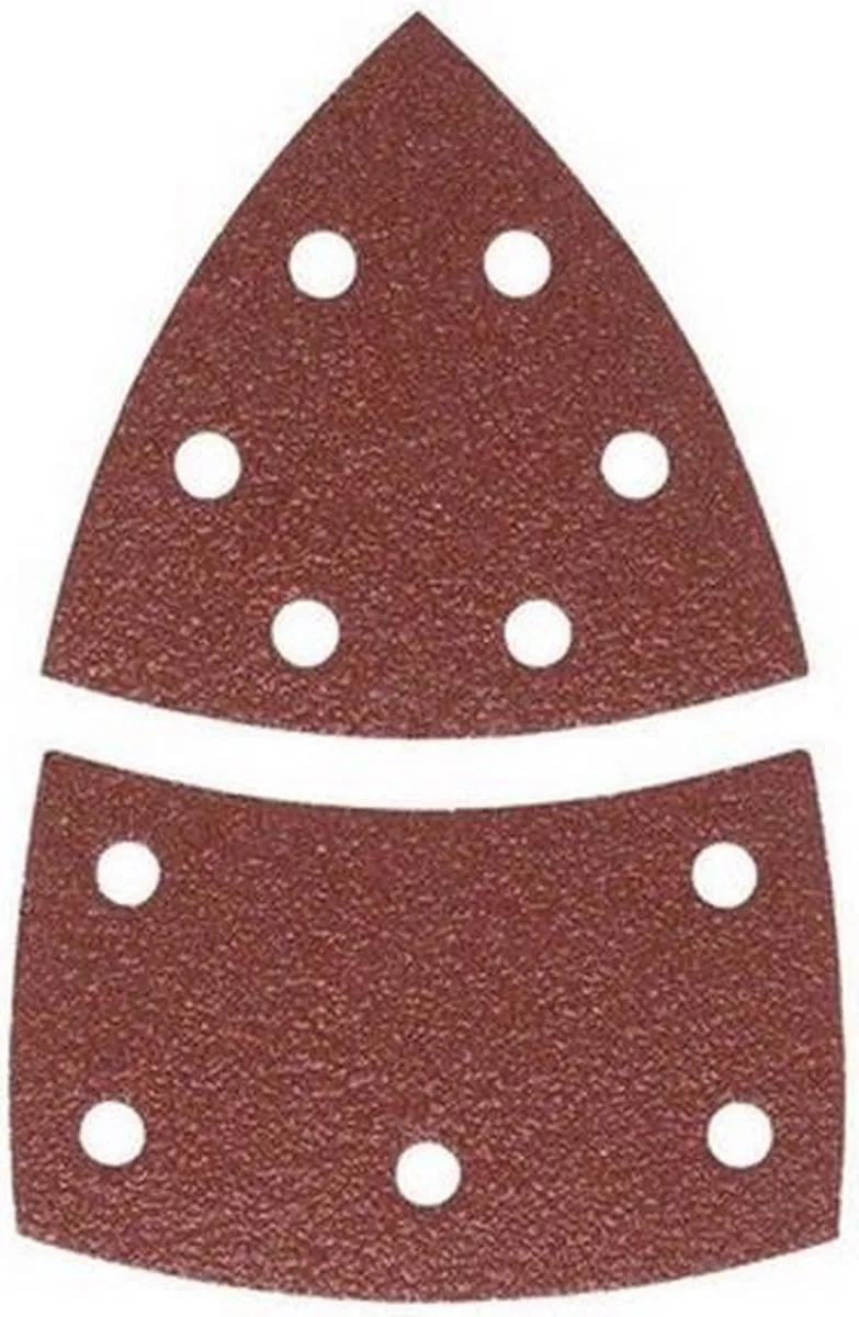 Bosch 10-delige schuurbladset voor multischuurmachines 102 x 62 mm - korrel 60