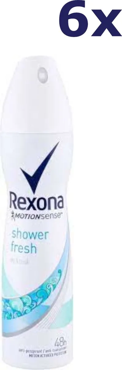 Rexona Woman Shower Fresh Anti-transpirant Spray - 6x150ml - afbeelding 6 van 6