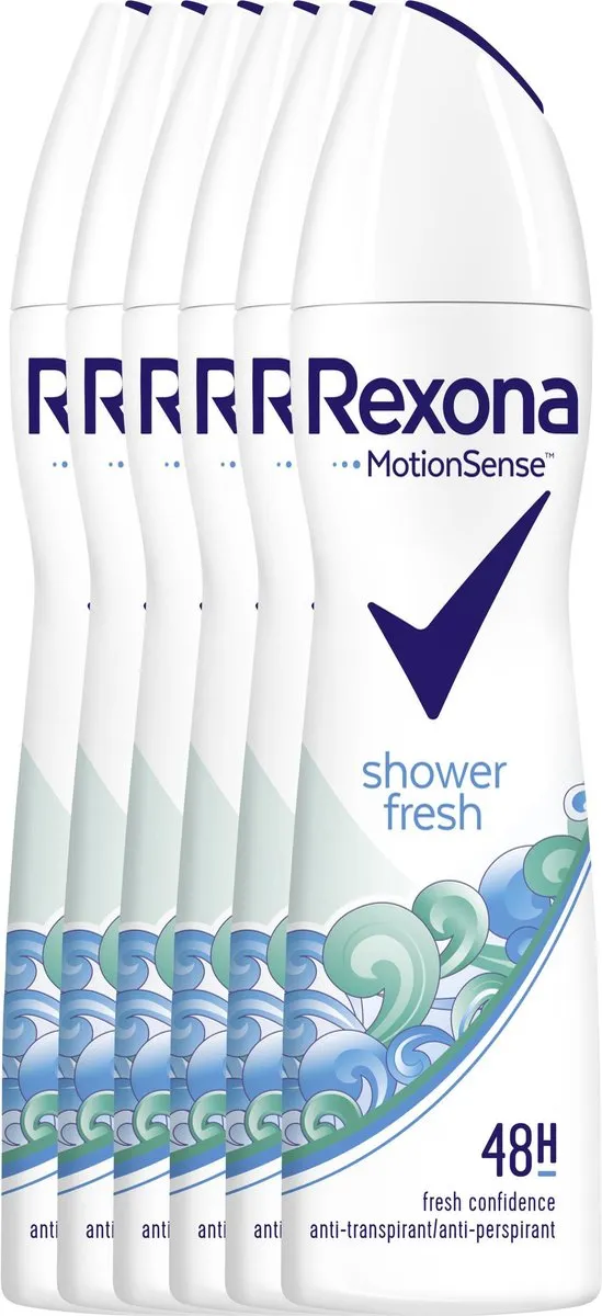 Rexona Woman Shower Fresh Anti-transpirant Spray - 6x150ml