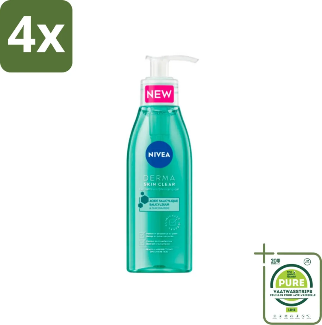 NIVEA DERMA Huidzuiver Reinigingsgel 150ml