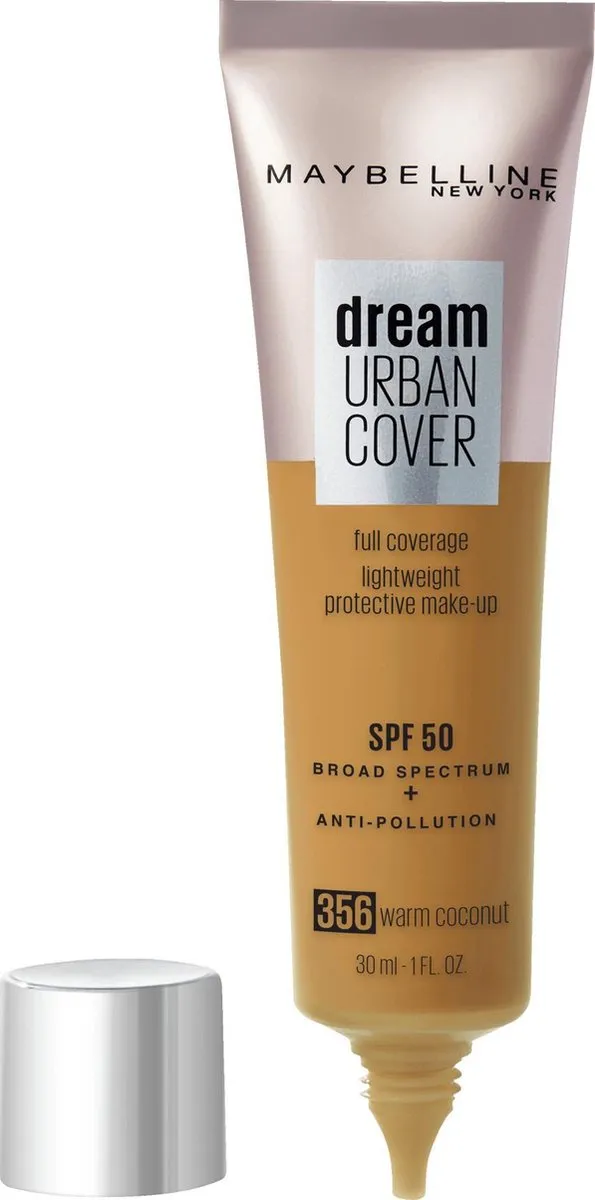 Maybelline Dream Urban Cover Foundation 356 Warm Coconut - 30ml