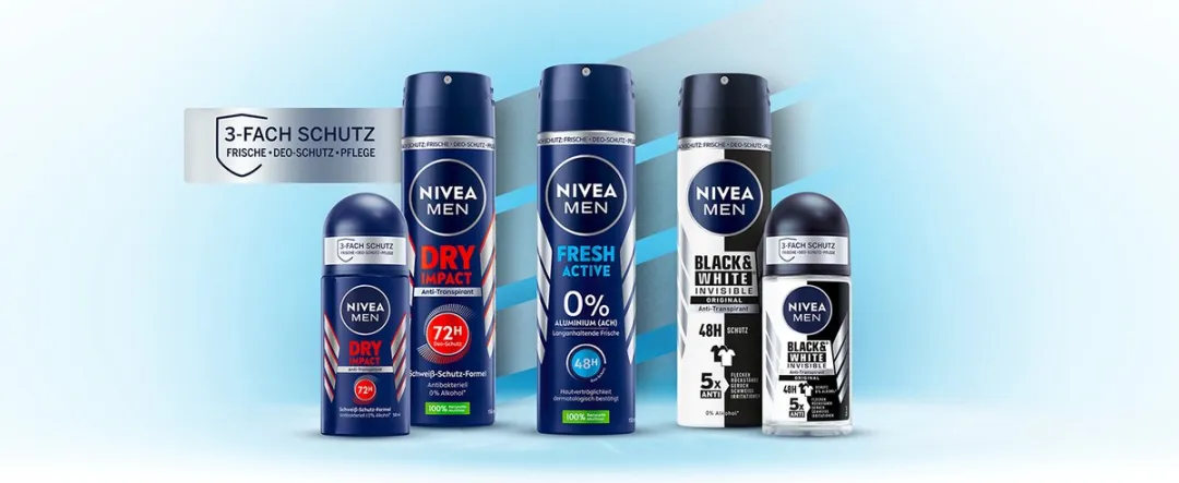 NIVEA MEN Dry Impact Anti-Transpirant Deo Roller 6x50ml