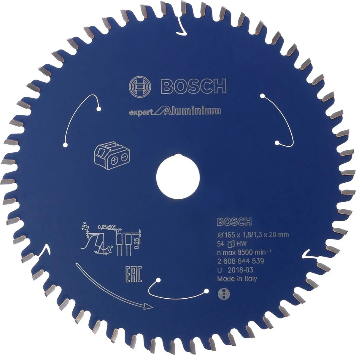 Bosch 2608644539 Cirkelzaagblad Expert 165mm Carbide - afbeelding 6 van 6