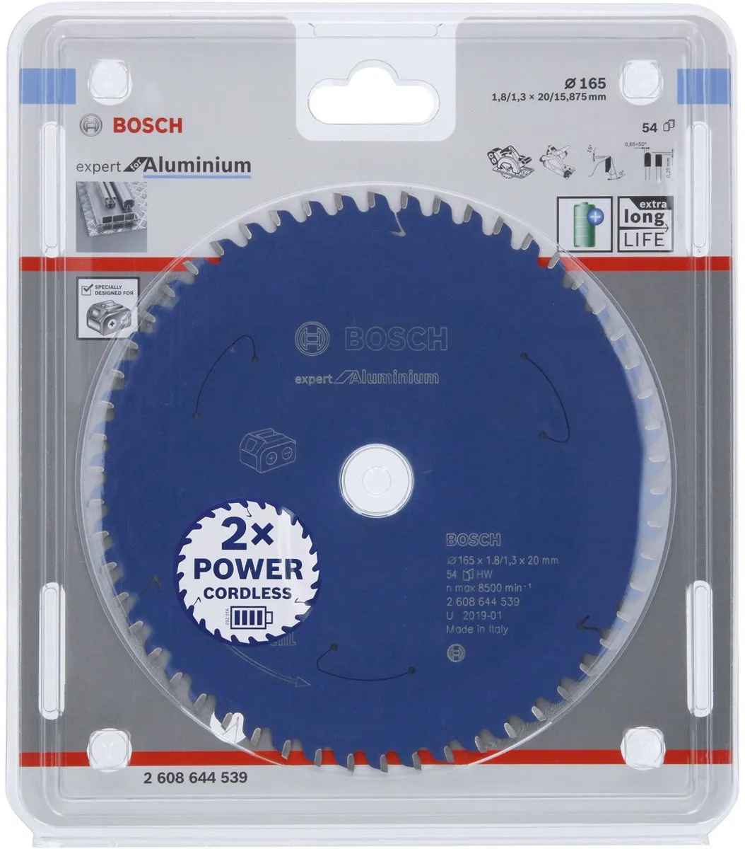Bosch 2608644539 Cirkelzaagblad Expert 165mm Carbide - afbeelding 5 van 6