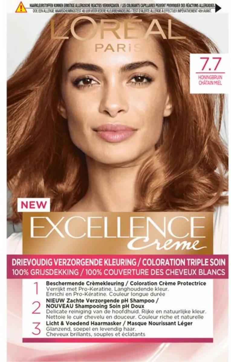 L'Oréal Paris Excellence Crème 6.3 Goudblond - 3 Stuks