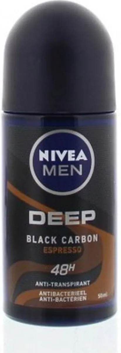 NIVEA Men Deep Black Carbon Espresso Deo Roller 50ml - afbeelding 6 van 6