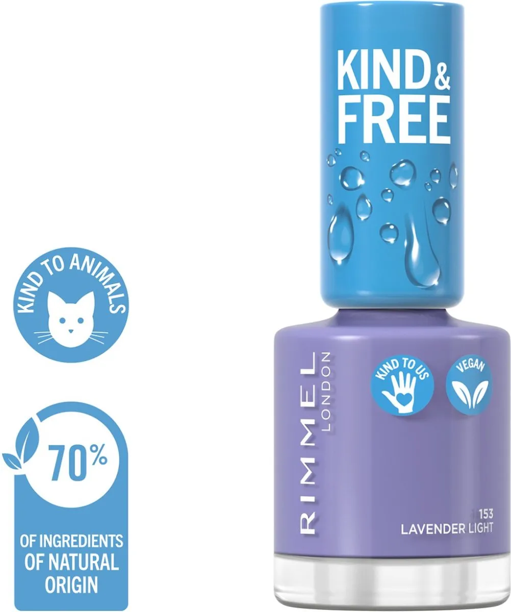 Rimmel London KIND & FREE Nagellak 153 Lavender Light - 8ml
